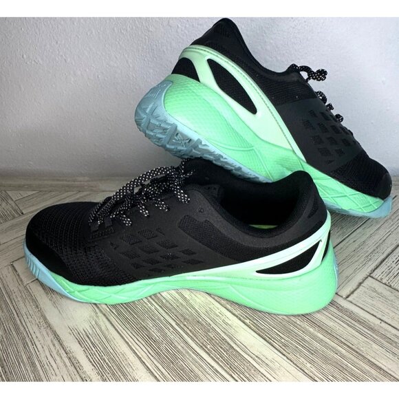 NWOB Reebok Women's Athletic Work Shoe Nanoflex Black and Seafoam Green Size 7.5 - Picture 2 of 7